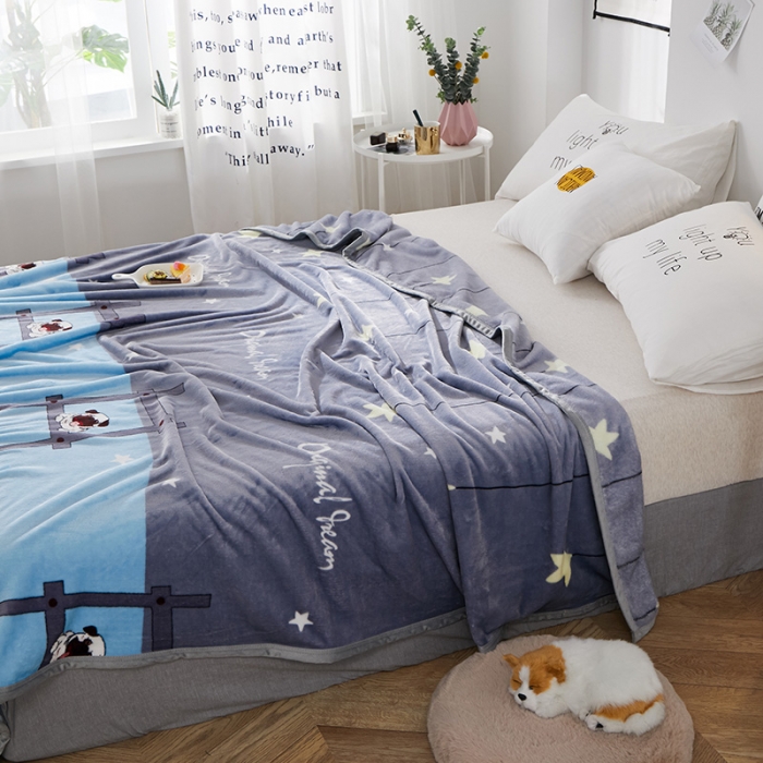 91家纺网 家纺一手货源 找家纺 羋多家纺 2023新款冰貂绒系列毛毯 Part狗