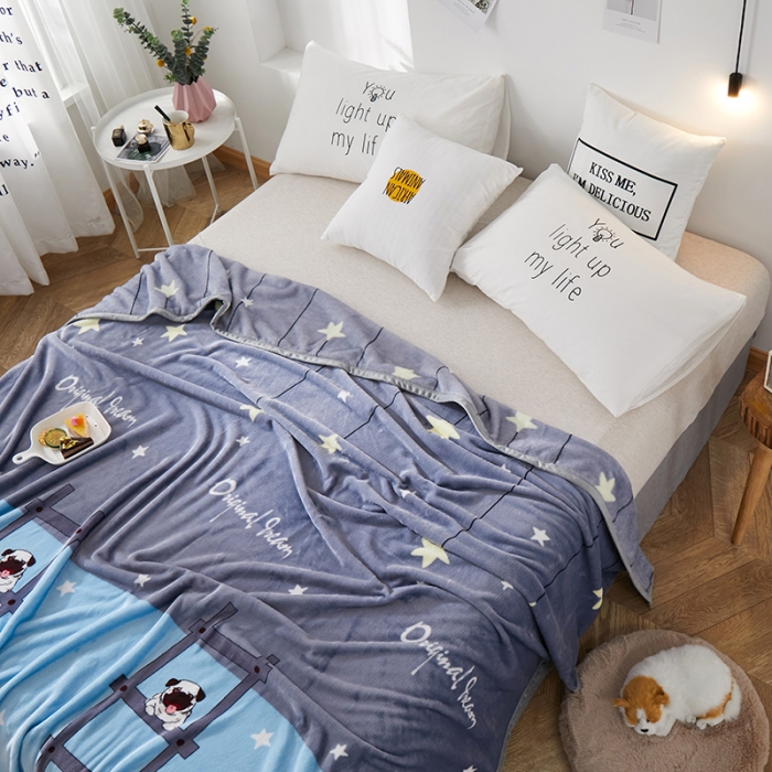 91家纺网 家纺一手货源 找家纺 羋多家纺 2023新款冰貂绒系列毛毯 Part狗