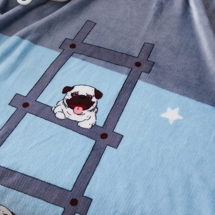 91家纺网 家纺一手货源 找家纺 羋多家纺 2023新款冰貂绒系列毛毯 Part狗