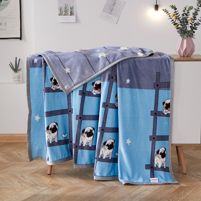 91家纺网 家纺一手货源 找家纺 羋多家纺 2023新款冰貂绒系列毛毯 Part狗