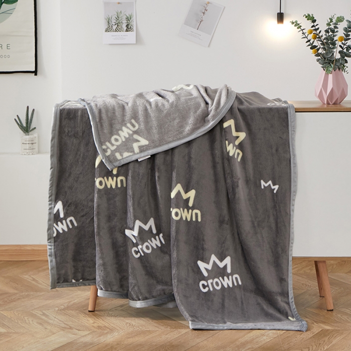 91家纺网 家纺一手货源 找家纺 羋多家纺 2023新款冰貂绒系列毛毯 皇冠