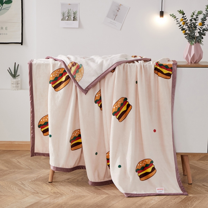 91家纺网 家纺一手货源 找家纺 羋多家纺 2023新款冰貂绒系列毛毯 午后时光