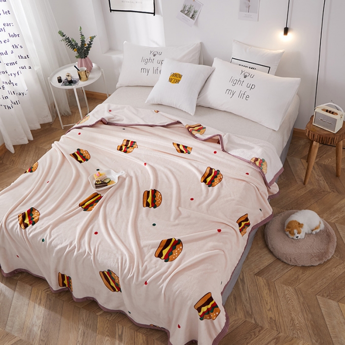 91家纺网 家纺一手货源 找家纺 羋多家纺 2023新款冰貂绒系列毛毯 午后时光