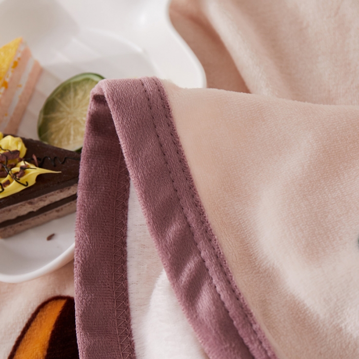 91家纺网 家纺一手货源 找家纺 羋多家纺 2023新款冰貂绒系列毛毯 午后时光