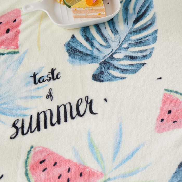 91家纺网 家纺一手货源 找家纺 羋多家纺 2023新款冰貂绒系列毛毯 夏日风情