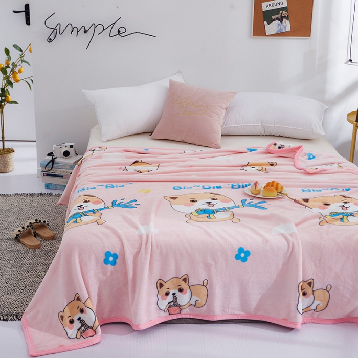 91家纺网 家纺一手货源 找家纺 羋多家纺 2023新款云貂绒系列毛毯 欢乐颂