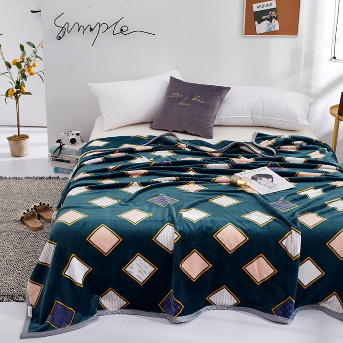 91家纺网 家纺一手货源 找家纺 羋多家纺 2023新款云貂绒系列毛毯 北欧