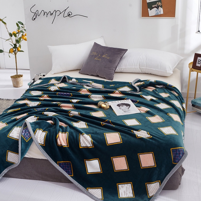 91家纺网 家纺一手货源 找家纺 羋多家纺 2023新款云貂绒系列毛毯 北欧