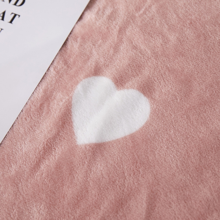 91家纺网 家纺一手货源 找家纺 羋多家纺 2023新款冰貂绒系列毛毯 心心相印
