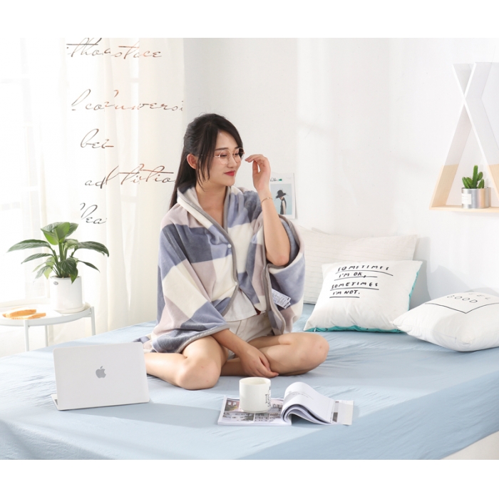 91家纺网 家纺一手货源 找家纺 （总）羋多家纺 单层双面加厚多功能毯童毯披肩毯