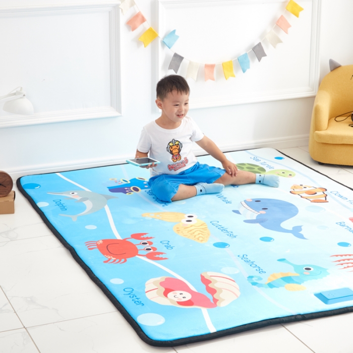 91家纺网 家纺一手货源 找家纺 星期八 2018新款独家音乐游戏垫海洋世界  地垫