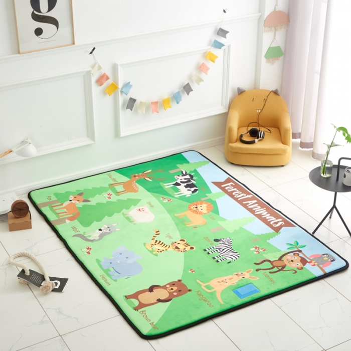 91家纺网 家纺一手货源 找家纺 星期八 2018新款独家音乐游戏垫动物乐园