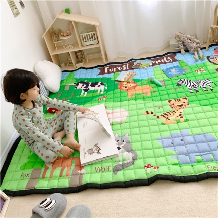 星期八  2019新款 棉质音乐地垫 动物乐园