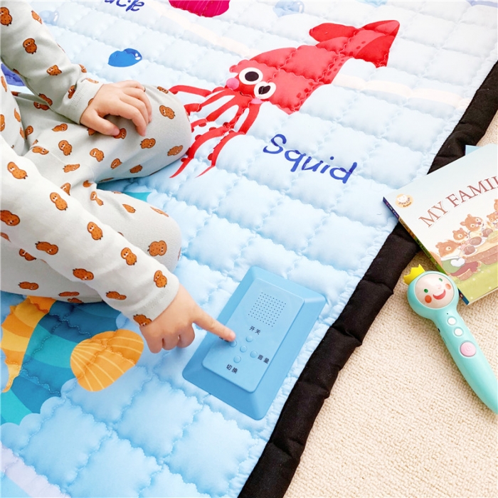 91家纺网 家纺一手货源 找家纺 星期八  2019新款 棉质音乐地垫 海洋世界