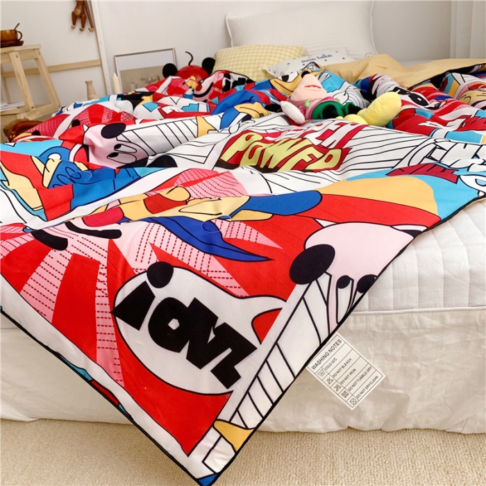 91家纺网 家纺一手货源 找家纺  星期八 2019新款ins风夏被 米奇