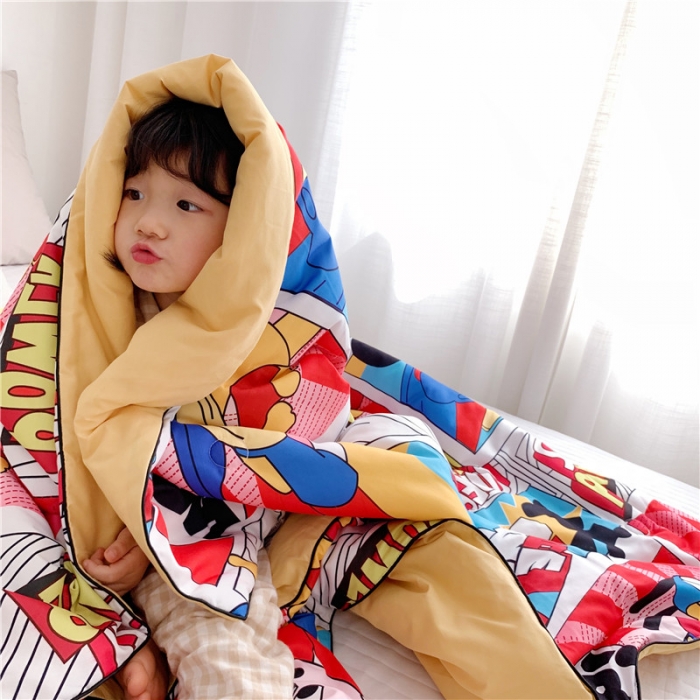 91家纺网 家纺一手货源 找家纺  星期八 2019新款ins风夏被 米奇