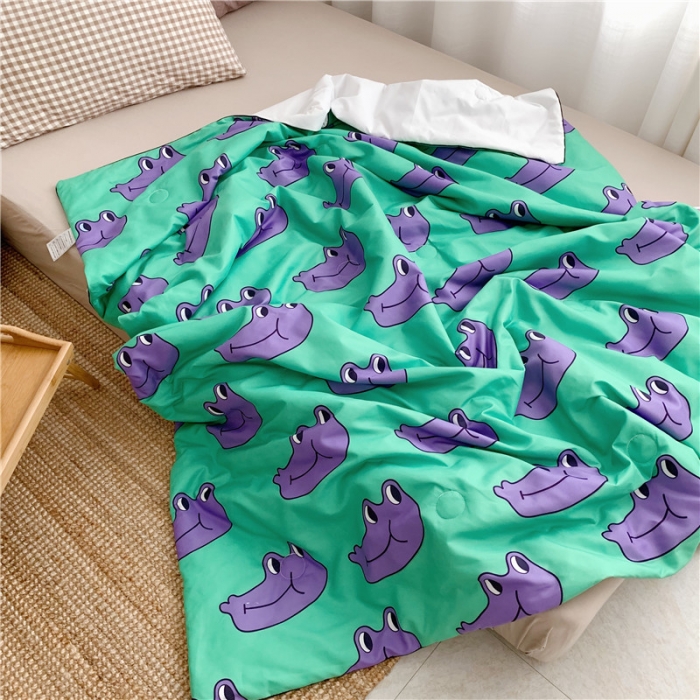 91家纺网 家纺一手货源 找家纺 星期八 2019新款ins风夏被 鳄鱼