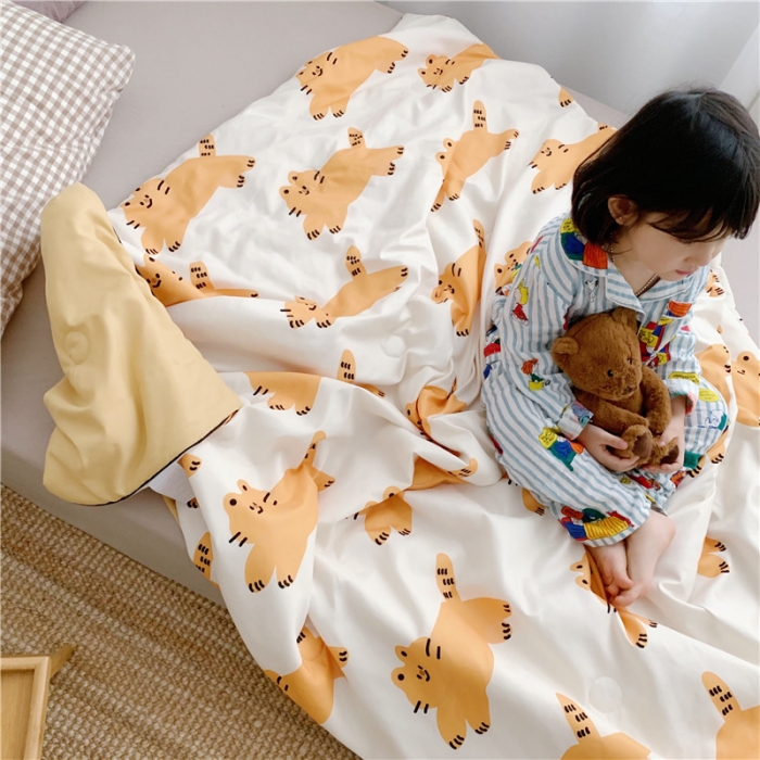 91家纺网 家纺一手货源 找家纺 星期八 2019新款ins风夏被 懒猫