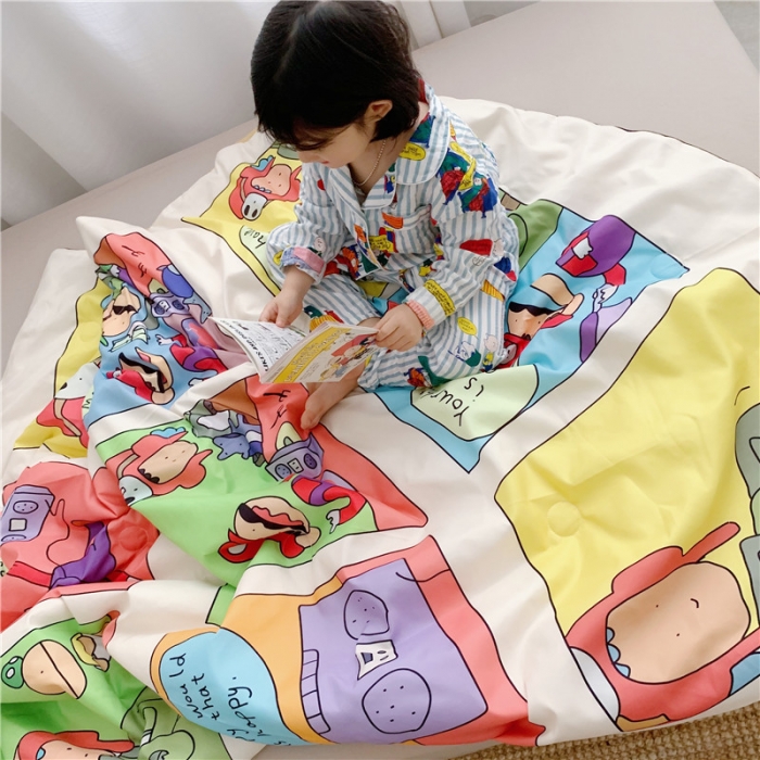 91家纺网 家纺一手货源 找家纺 星期八 2019新款ins风夏被 马里奥