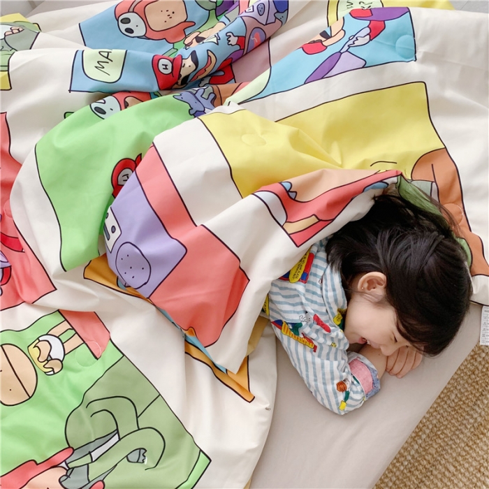 91家纺网 家纺一手货源 找家纺 星期八 2019新款ins风夏被 马里奥