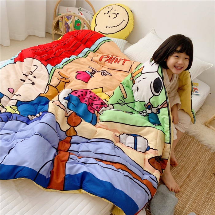 91家纺网 家纺一手货源 找家纺 星期八 2019新款史努比春秋被 史努比·厨师