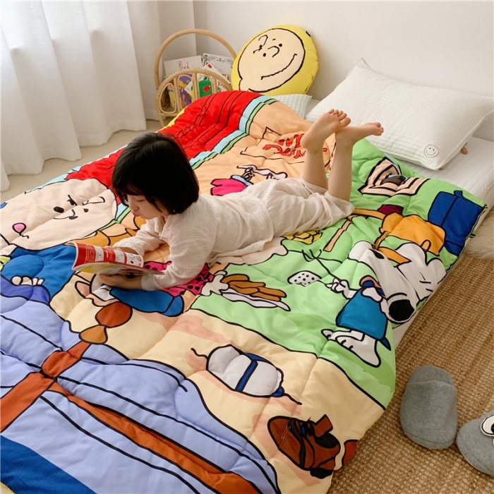 91家纺网 家纺一手货源 找家纺 星期八 2019新款史努比春秋被 史努比·厨师