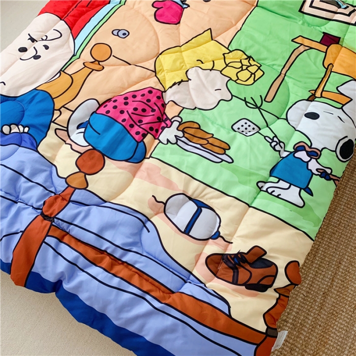 91家纺网 家纺一手货源 找家纺 星期八 2019新款史努比春秋被 史努比·厨师