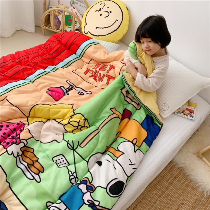 91家纺网 家纺一手货源 找家纺 星期八 2019新款史努比春秋被 史努比·厨师