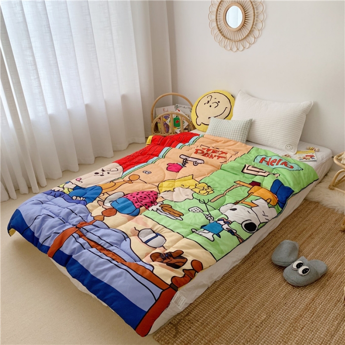 91家纺网 家纺一手货源 找家纺 星期八 2019新款史努比春秋被 史努比·厨师