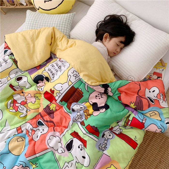 91家纺网 家纺一手货源 找家纺 星期八 2019新款史努比春秋被 史努比·童真