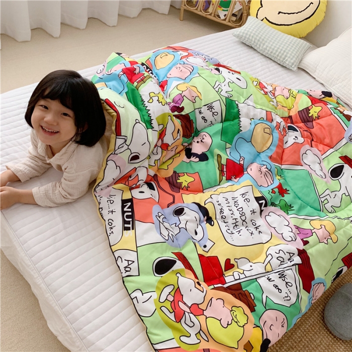 91家纺网 家纺一手货源 找家纺 星期八 2019新款史努比春秋被 史努比·童真