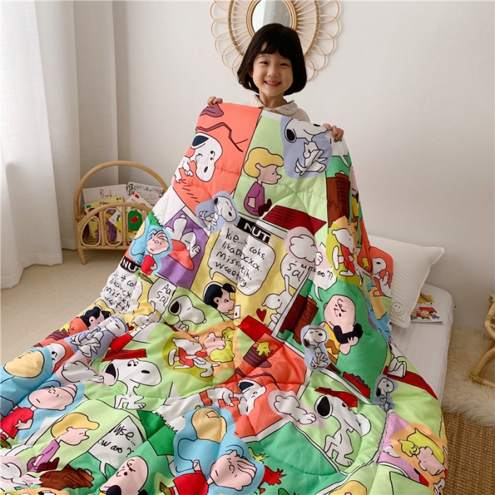 91家纺网 家纺一手货源 找家纺 星期八 2019新款史努比春秋被 史努比·童真