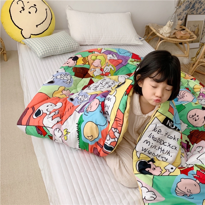 91家纺网 家纺一手货源 找家纺 星期八 2019新款史努比春秋被 史努比·童真