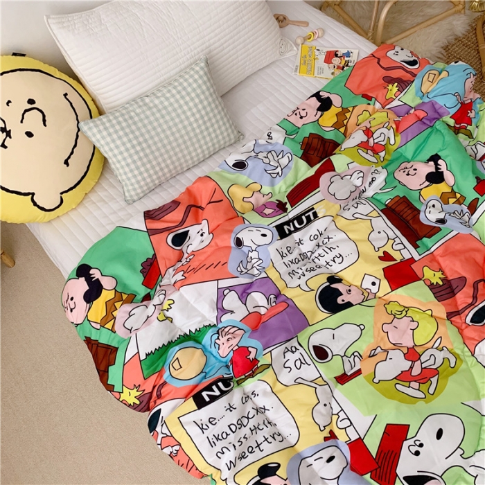 91家纺网 家纺一手货源 找家纺 星期八 2019新款史努比春秋被 史努比·童真