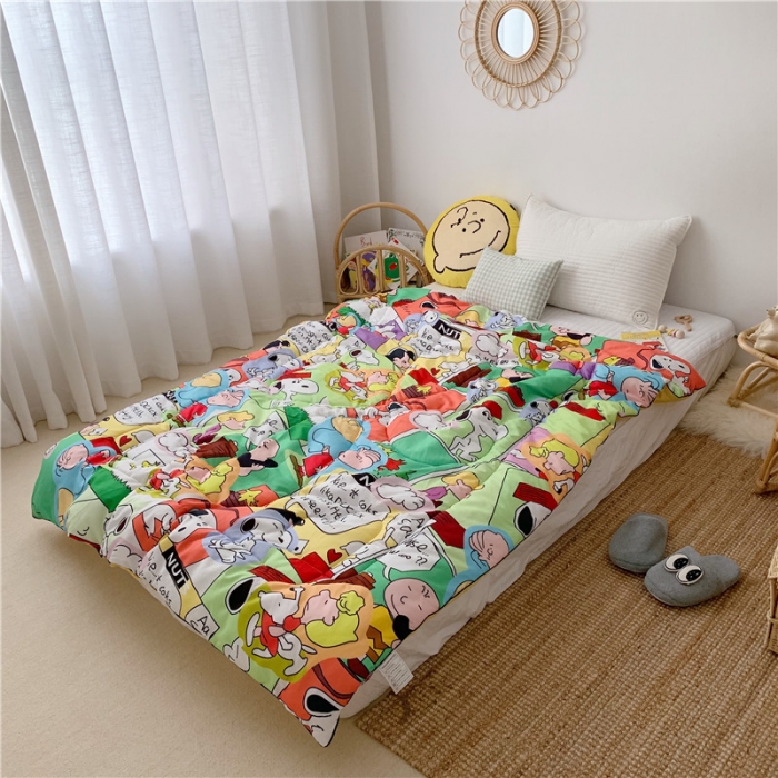 91家纺网 家纺一手货源 找家纺 星期八 2019新款史努比春秋被 史努比·童真