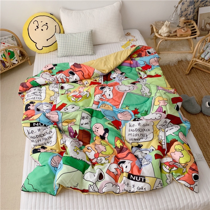 91家纺网 家纺一手货源 找家纺 星期八 2019新款史努比春秋被 史努比·童真