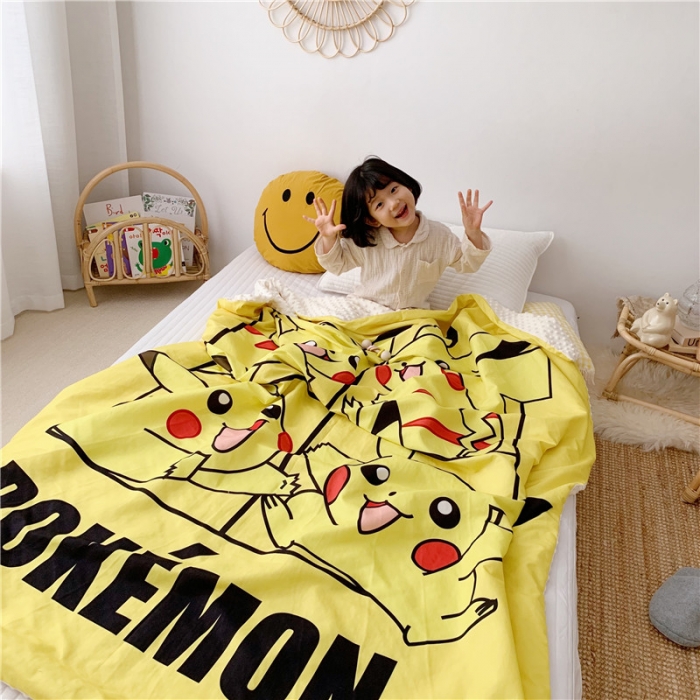 91家纺网 家纺一手货源 找家纺 星期八 2019新款豆豆毯 皮卡丘