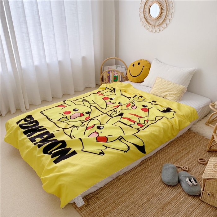 91家纺网 家纺一手货源 找家纺 星期八 2019新款豆豆毯 皮卡丘