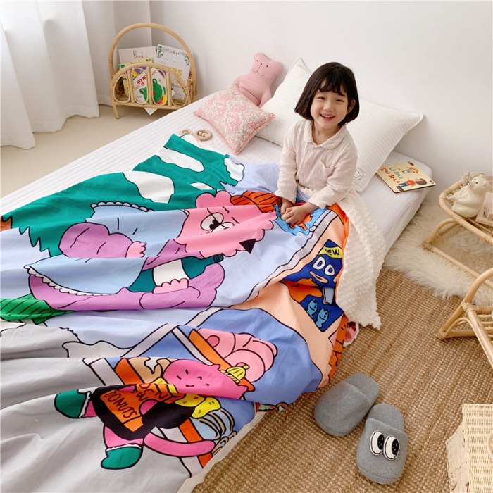 91家纺网 家纺一手货源 找家纺 星期八 2019新款豆豆毯 Lucky喵