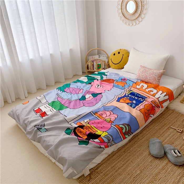 91家纺网 家纺一手货源 找家纺 星期八 2019新款豆豆毯 Lucky喵