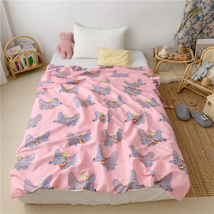 91家纺网 家纺一手货源 找家纺 星期八 2019新款豆豆毯 粉飞象