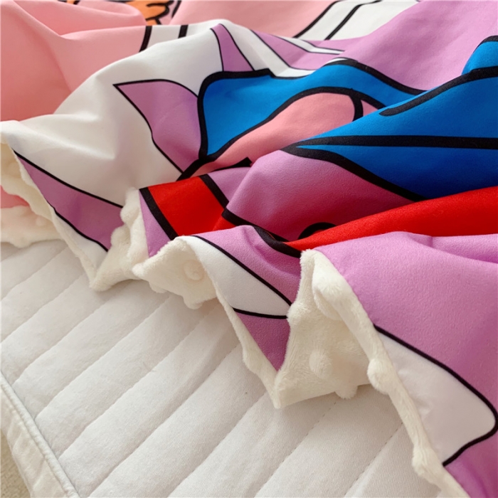 91家纺网 家纺一手货源 找家纺 星期八 2019新款豆豆毯 高飞