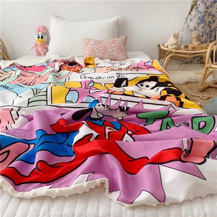 91家纺网 家纺一手货源 找家纺 星期八 2019新款豆豆毯 高飞