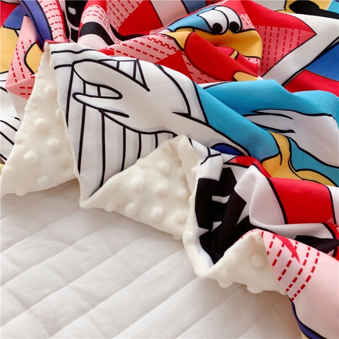 91家纺网 家纺一手货源 找家纺 星期八 2019新款豆豆毯 米奇