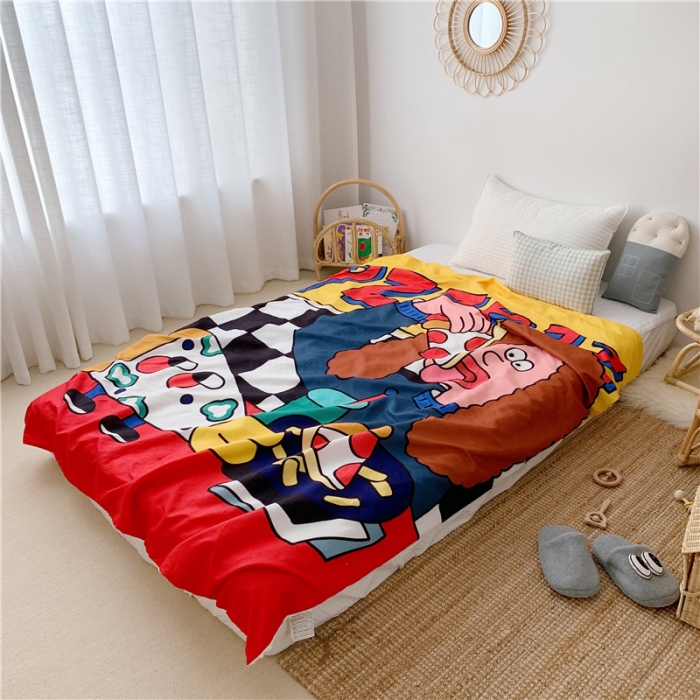 91家纺网 家纺一手货源 找家纺 星期八 2019新款豆豆毯 披萨小姐