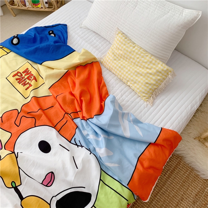 91家纺网 家纺一手货源 找家纺 星期八 2019新款豆豆毯 史努比·甜甜圈