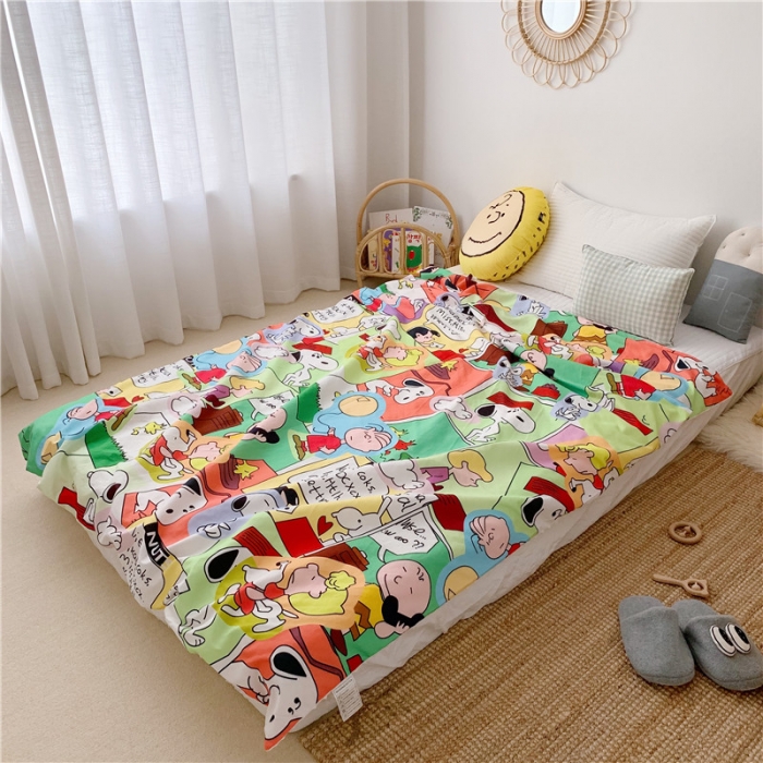 91家纺网 家纺一手货源 找家纺 星期八 2019新款豆豆毯 史努比·童真