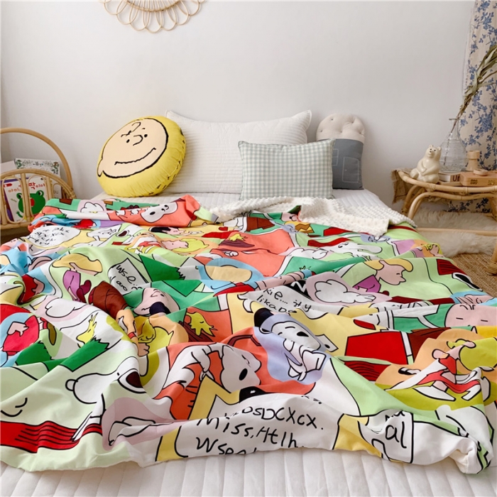 91家纺网 家纺一手货源 找家纺 星期八 2019新款豆豆毯 史努比·童真