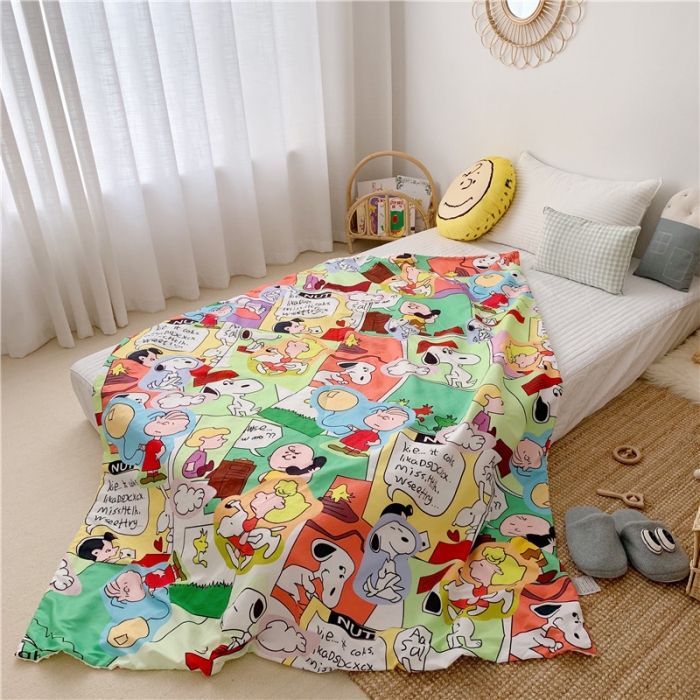 91家纺网 家纺一手货源 找家纺 星期八 2019新款豆豆毯 史努比·童真