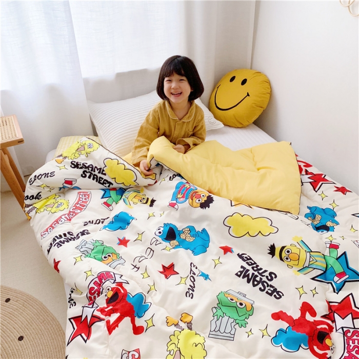 91家纺网 家纺一手货源 找家纺 星期八 新款趣味冬被 芝麻街